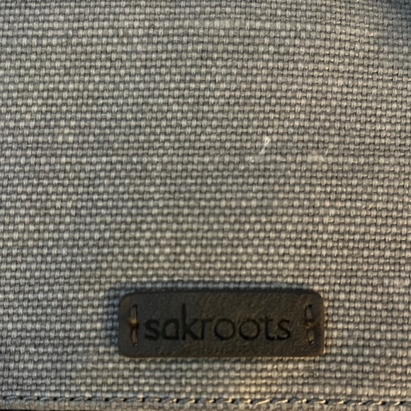 Sakroots Black and Gray Patterned Messenger Bag - Picture 2 of 7